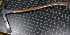 BLACKSMITH MADE - ICE AXE WITH VINTAGE ORIGINAL HANDLE - GOOD CONDITION