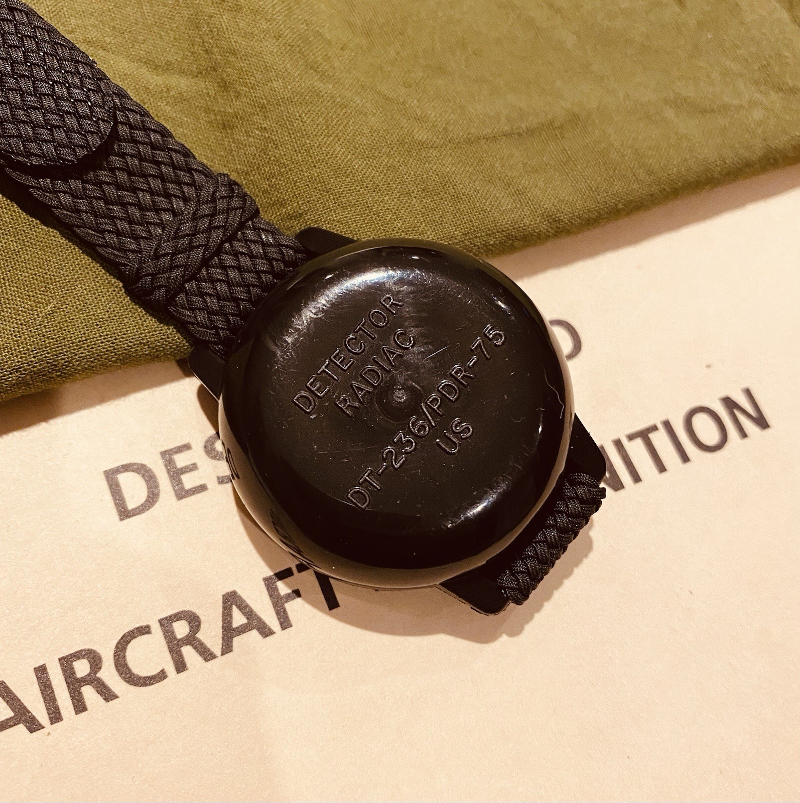 Vintage Stocker & Yale Sandy Wristwatch Rad Detector, 1990s U.S Military Issue