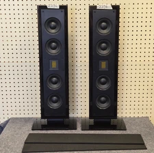 MartinLogan Motion SLM 4" Flat-Panel Speaker(Pair) Gloss Black(Used) c#2296