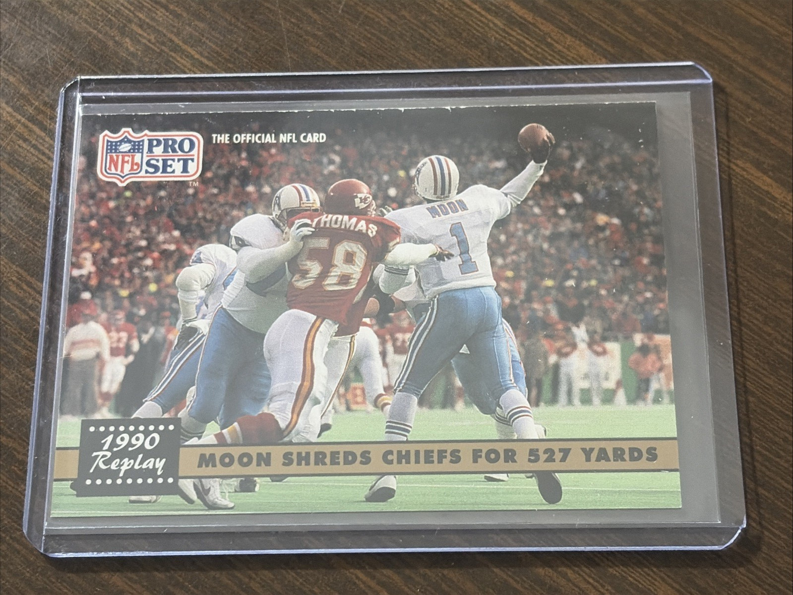 1991 Pro Set - 1990 Replay Warren Moon, Derrick Thomas #337 (A)
