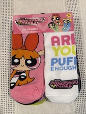The Powerpuff Girls Low Cut Socks 10 Pairs Girls Size 4-10 Multicolor Cartoon