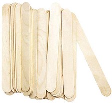 8 Inch Craft Sticks, 200 Pieces Wooden Large Tongue Depressor Sticks Jumbo