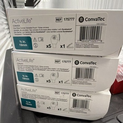 ConvaTec ActiveLife Convex 175777 One-Piece Drainable Colostomy Pouch