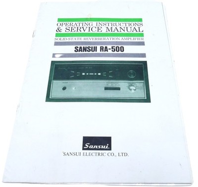 Sansui RA-500 Service Manual Anleitung  Solid State Amplifier Vintage HiFi