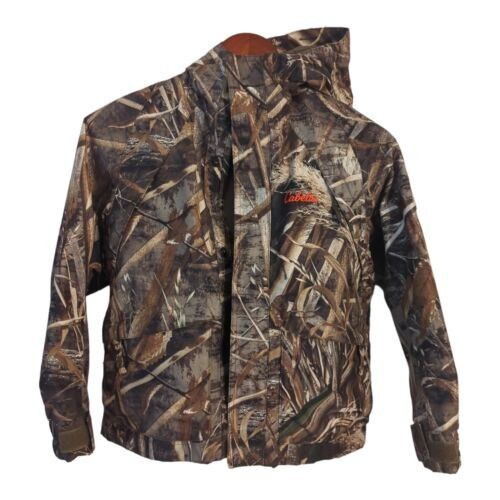 Cabelas Kids Camo Hunting Jacket Boys Small Realtree Max-5 All-weather Jacket