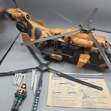Vintage 1986 Hasbro GI Joe Tomahawk Helicopter Vehicle & Action Figure Read