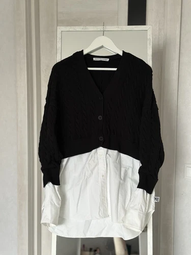 Alexander Wang Be Layer Cardigan da donna a maglia con bottoni taglia S