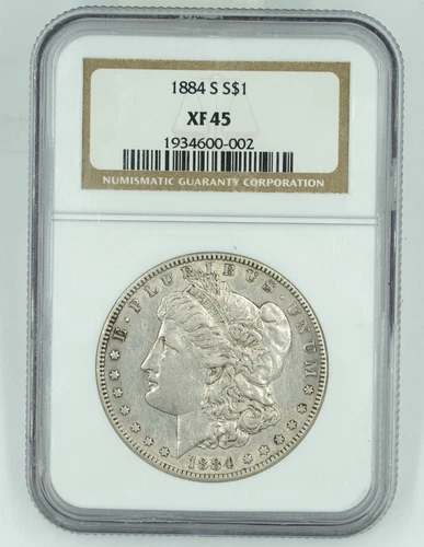 1884-S NGC XF45 Morgan Silver Dollar