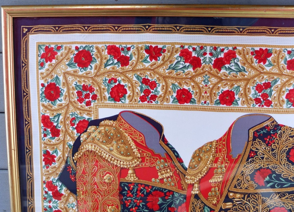 美品 LOEWE TAUROMAQUIA VINTAGE SILK SCARF 美品 LOEWE TAUROMAQUIA VINTAGE SILK SCARF