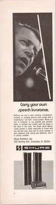 Shure Vocal Master Magazine Ad Vintage Original Print Audio Equipment 1973