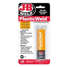 J B Weld Plasticweld Epoxy Putty Stick 2 oz Off White for Plastic Repairs