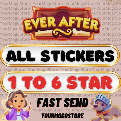   MOGO EVER_AFTER  ALL Stickers 1-2-3-4-5-6 Stars COMPLETED  MONO_GO FAST SEND