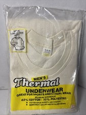 Vintage WKM Reeves Brothers Men’s Thermal Undershirt XL 46-48 Made In USA