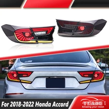TT-ABC LED Tail Lights for 2018-2022 10th Gen Honda Accord Sedan Rear Brake Lamp