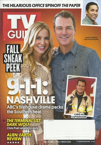 TV GUIDE MAGAZINE - AUG 18 - SEP 9 2025 - 9-1-1 NASHVILLE - CHRIS PRATT - MIRRAN