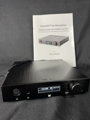 Monolith Monoprice Desktop Balanced Headphone Amplifier DAC THX AAA 24459