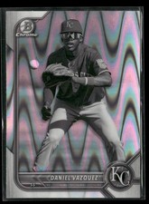 2022 Bowman Draft Daniel Vazquez BDC-74 Chrome Black & White RayWave Refractor