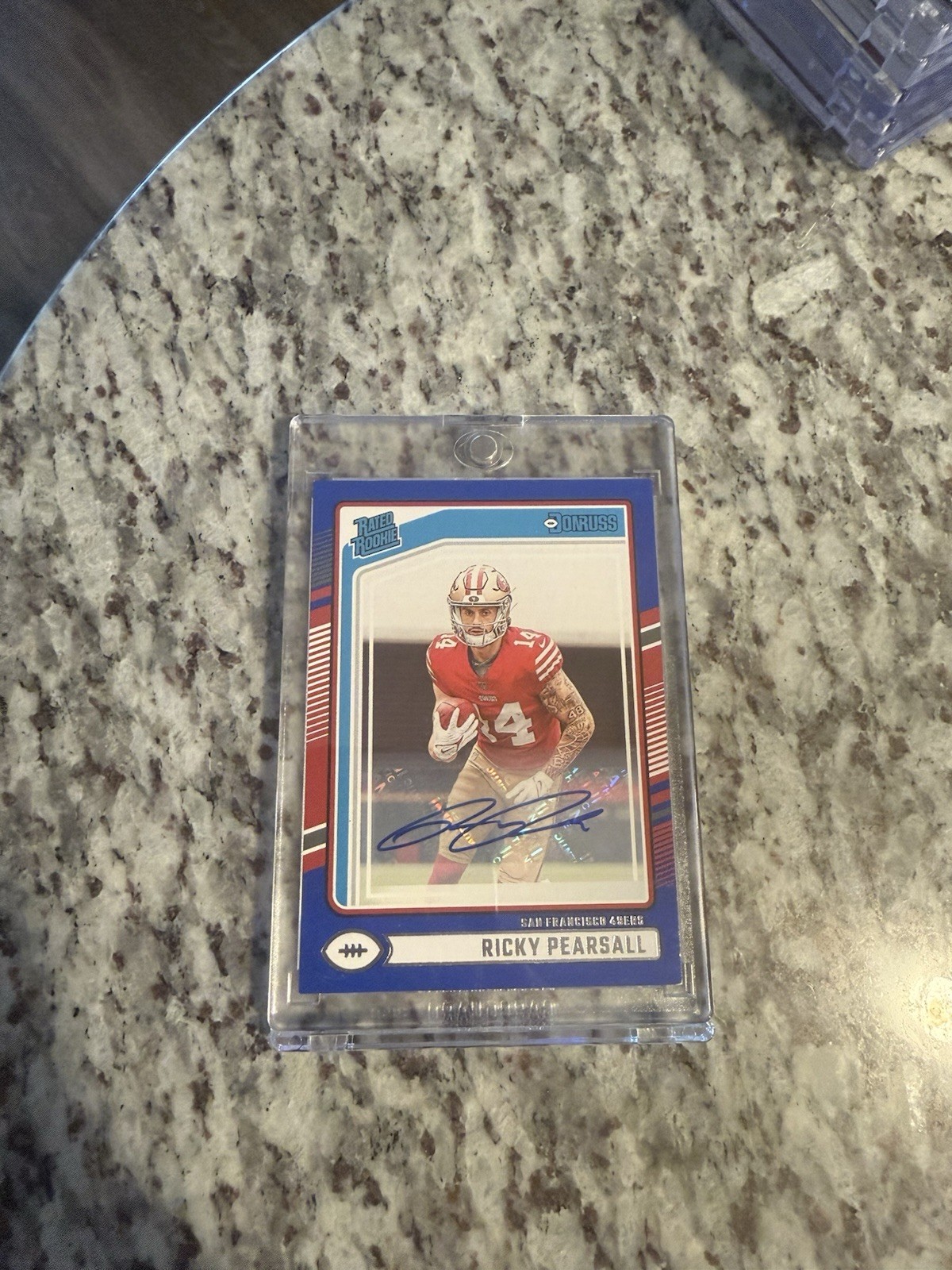 2024 Donruss Rated Rookie Ricky Pearsall Blue Press Proof- Auto