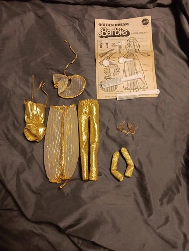 Vintage Barbie Golden Dream 1980 Clothes  Ans Accessories