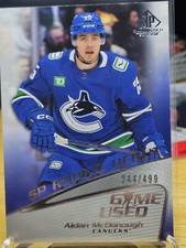 23-24 SP GAME USED 03-04 RETRO ROOKIE DEBUT #R-2 AIDEAN McDONOUGH RC /499