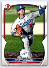 2023 1st Bowman Draft #BD-63 Wyatt Crowell Los Angeles Dodgers Baseball Card