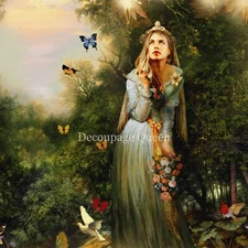 A4 Decoupage Paper FAIRY LAND | Decoupage Queen Rice Paper Mulberry Craft