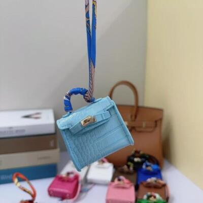 Stoßfest Mini Birkin Tasche Anhänger for Für Kopfhörer Lippenstift