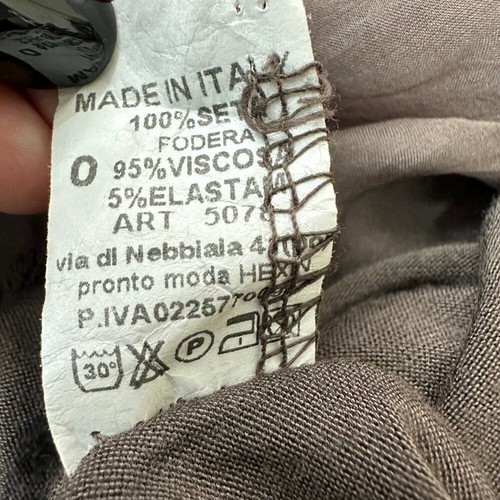 Pura seta Italy overlay silk tunic dress sz 0 DC2 - Picture 5 of 5