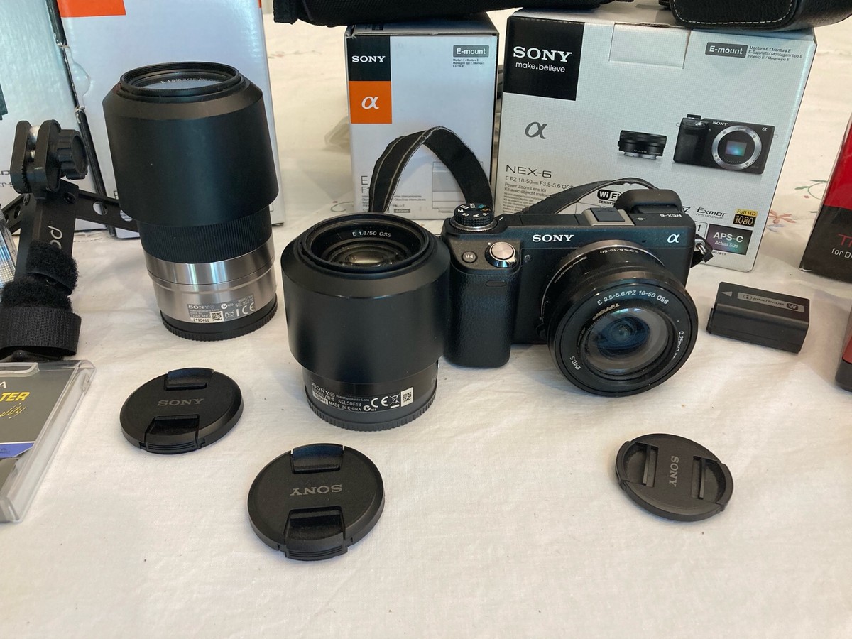 Sony Alpha NEX-6 16.1MP Digital Camera - Black (Kit w/ E PZ 16