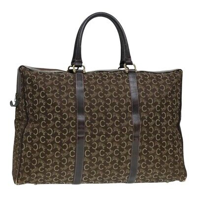 CELINE C Sulky Boston Bag Canvas Brown Gold Auth bs17953 | eBay CELINE C Sulky Boston Bag Canvas Brown Gold Auth bs17953 | eBay