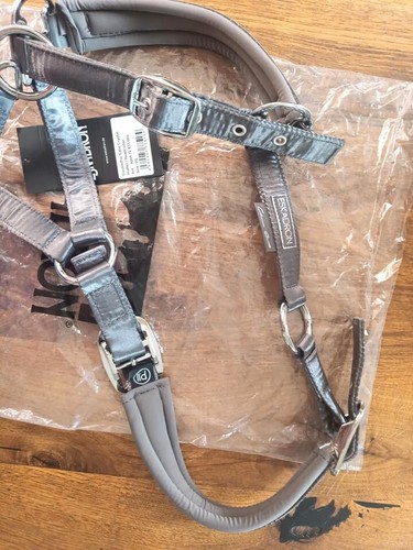 Eskadron Satin Crystal Halfter P2 Shetty grau neu mit Etikett - Bild 4 von 4
