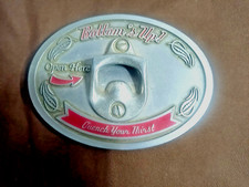 Bottoms Up Open Here Quench Your Thirst Belt Buckle with Bottle Opener
