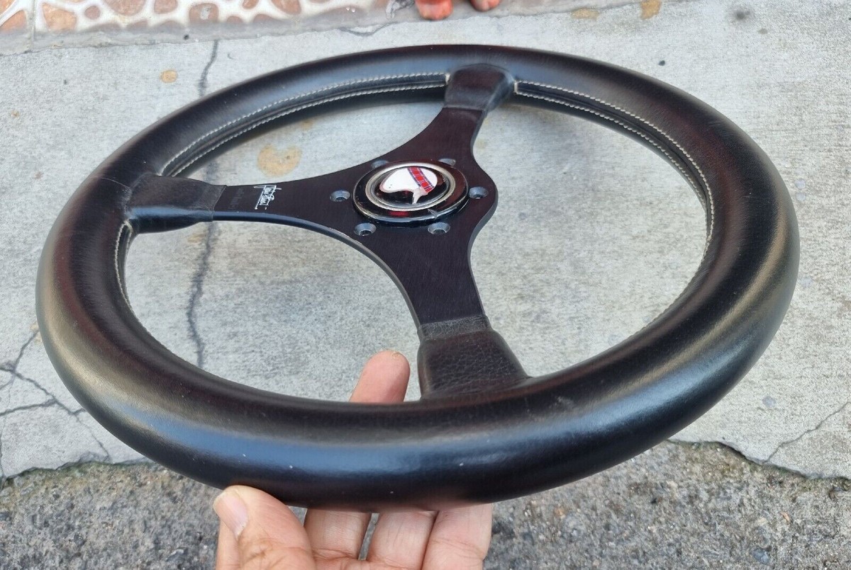 Rare vintage Jackie Stewart MOMO Signature Steering Wheel In Black