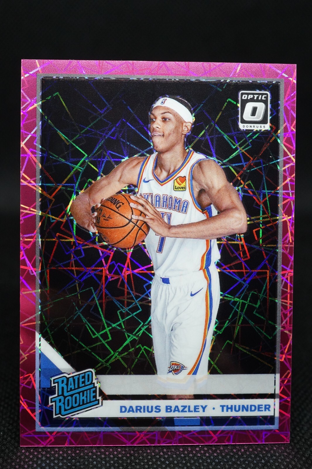 2019-20 Donruss Optic Pink Velocity #156 Darius Bazley Rated Rookie 43/79 OKC