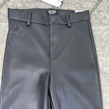 Legging noir simili cuir taille haute Zara Taille M : Achat occasion | Autres pantalons (femme) Zara Noir Neuf, avec étiquette