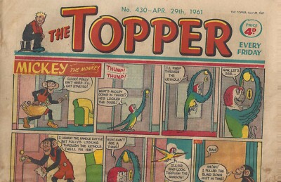 THE TOPPER COMIC + COA No 430 - 29 April 1961 VINTAGE & ORIGINAL PERFECT GIFT