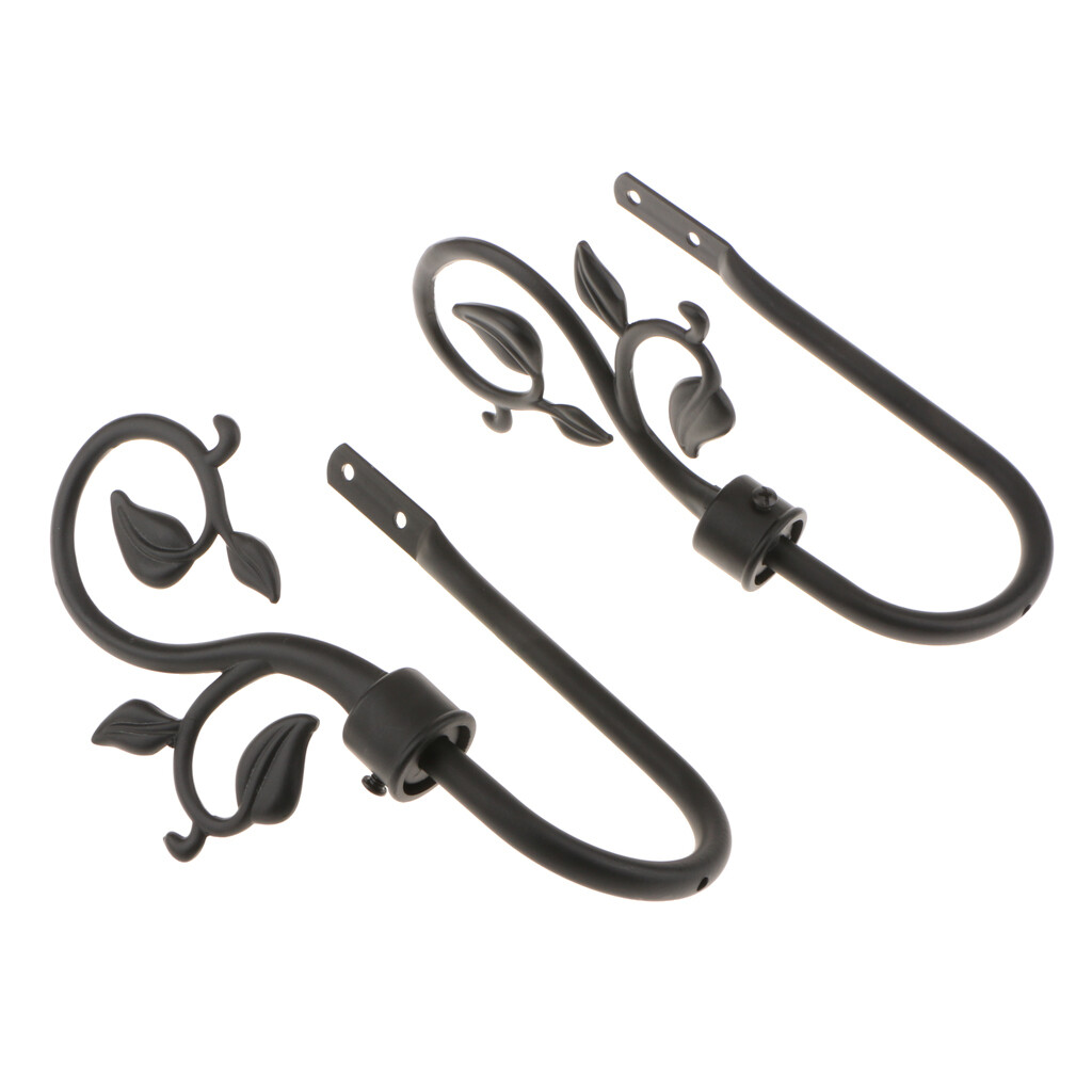 4PCS METAL CURTAIN TIE BACK HOOK HOLDBACK HOLD BACKS HOLDER HANGER