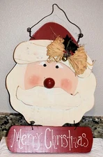 Merry Christmas Santa Claus Hanging Decor