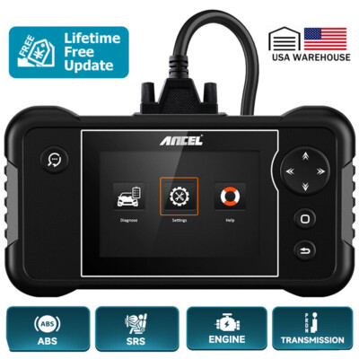 Car OBD2 Scanner Diagnostic Tool ABS SRS Transmission Check Engine Code Reader 