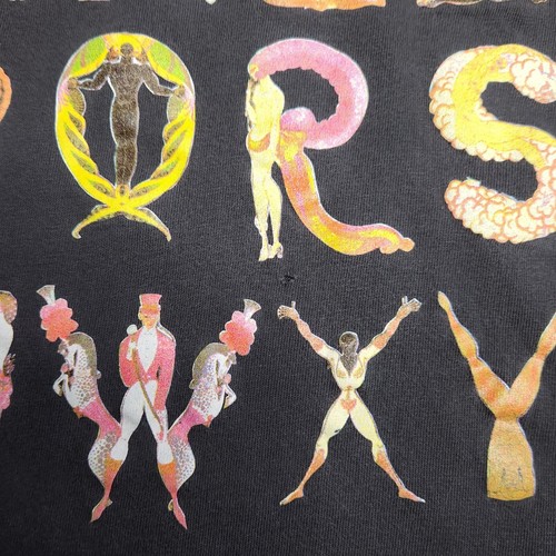 Vintage 1992 Erte Alphabet Shirt Size Large Sevenarts Limited Single Stitch - Bild 5 von 12
