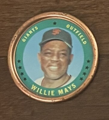 1971 Topps Coins Set-Break #153 Willie Mays EX-MT NM VINTAGE 1970S HOF MVP A
