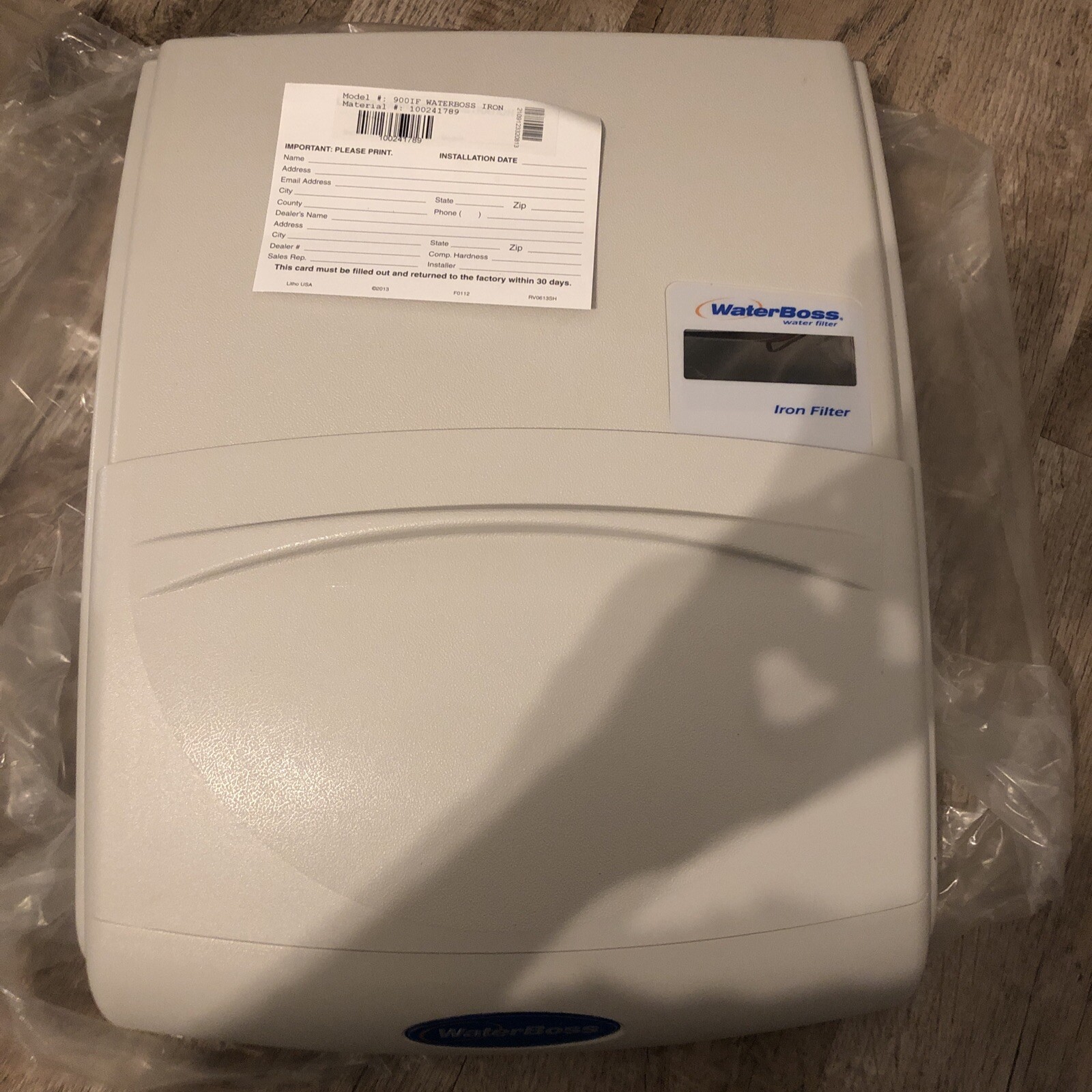 WATERBOSS 900 Iron Filter LID, CAP, COVER, NEW, JUST THE LID! eBay