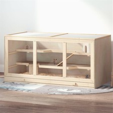Wooden Hamster Cage Natural Color