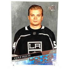 Cole Hults 2020-21 Upper Deck Extended Series Hockey Card 724 Rookie Card
