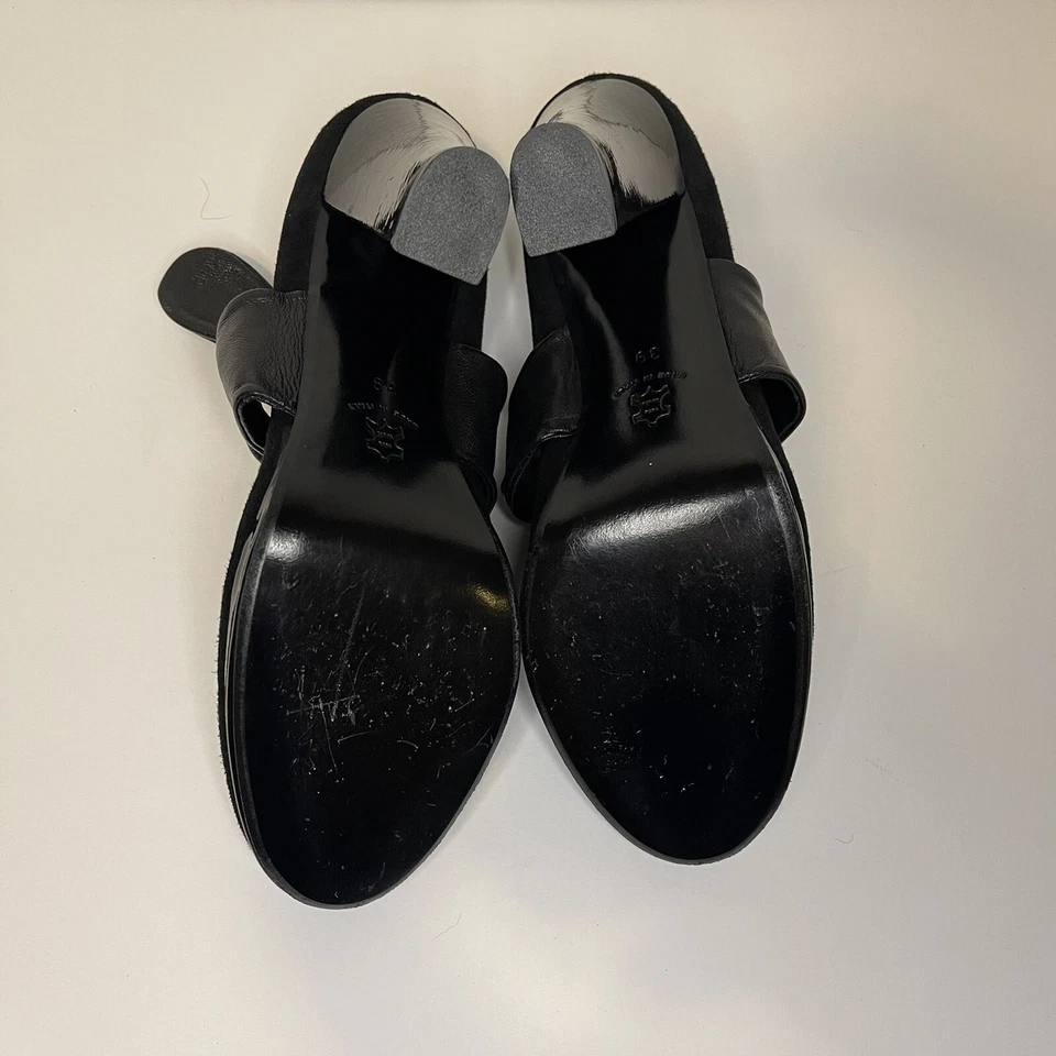 Zapatos de salón Cynthia Vindent de gamuza con corbata de cuero Foto 4 de 4