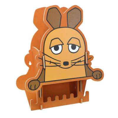 WERKHAUS Die Maus - Kindergarderobe Maus Orange aus Holz