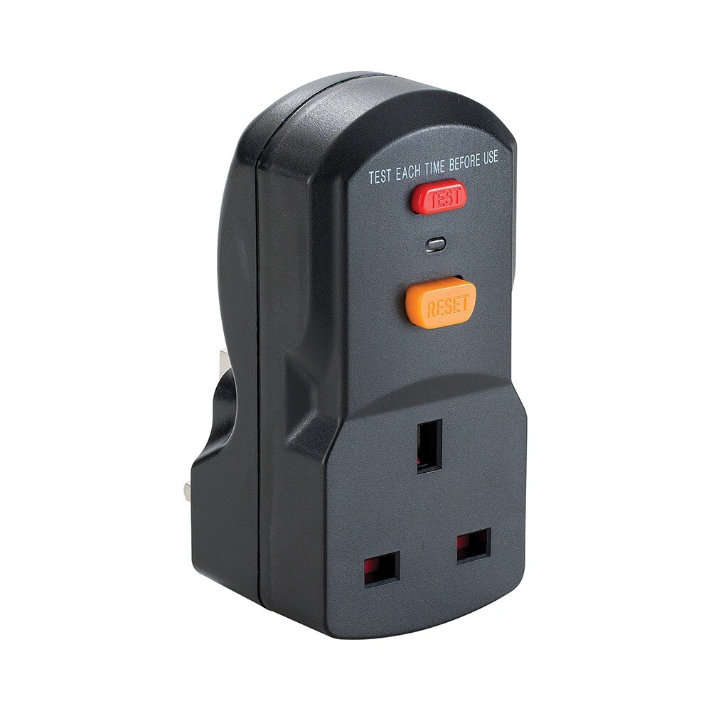 RCD 13A Plug-in Safety Adapter Earth Leakage Circuit Breaker Trip
