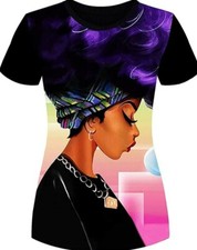 Beautiful African Lady Design Top sizes S-3XL with great true to size fit 