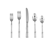 Fortessa Royal Pacific 18/10 Stainless Steel Flatware 20 Piece Place Setting,...