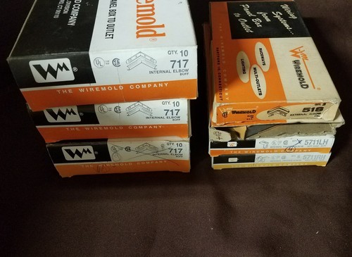 178 Pieces BUFF Wiremold Fittings, Connectors, Elbows, Clips, Covers, Tees - Picture 4 of 4